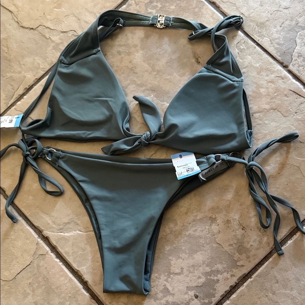 Zaful Deep Green Bikini Set NWT